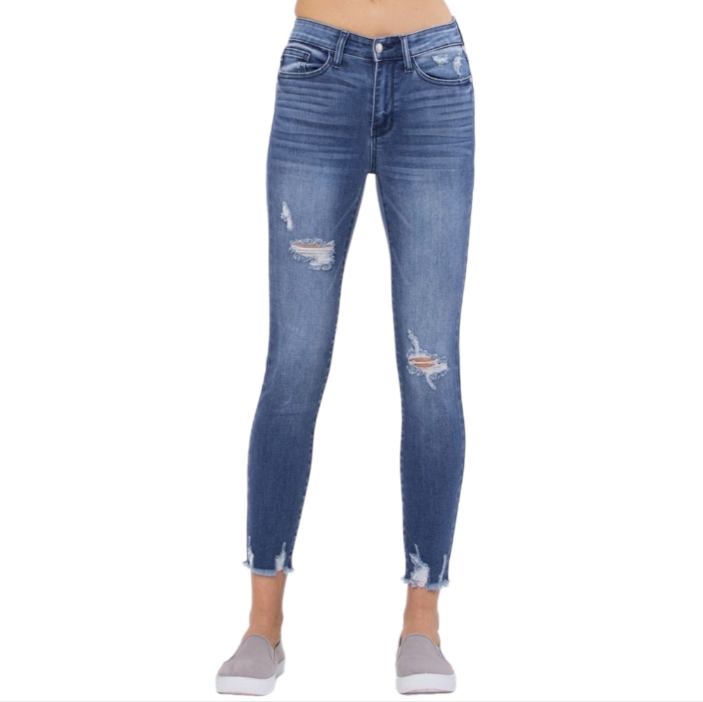 Judy Blue High Waist Distressed Skinny Jeans/Jeggings Women's 7/28